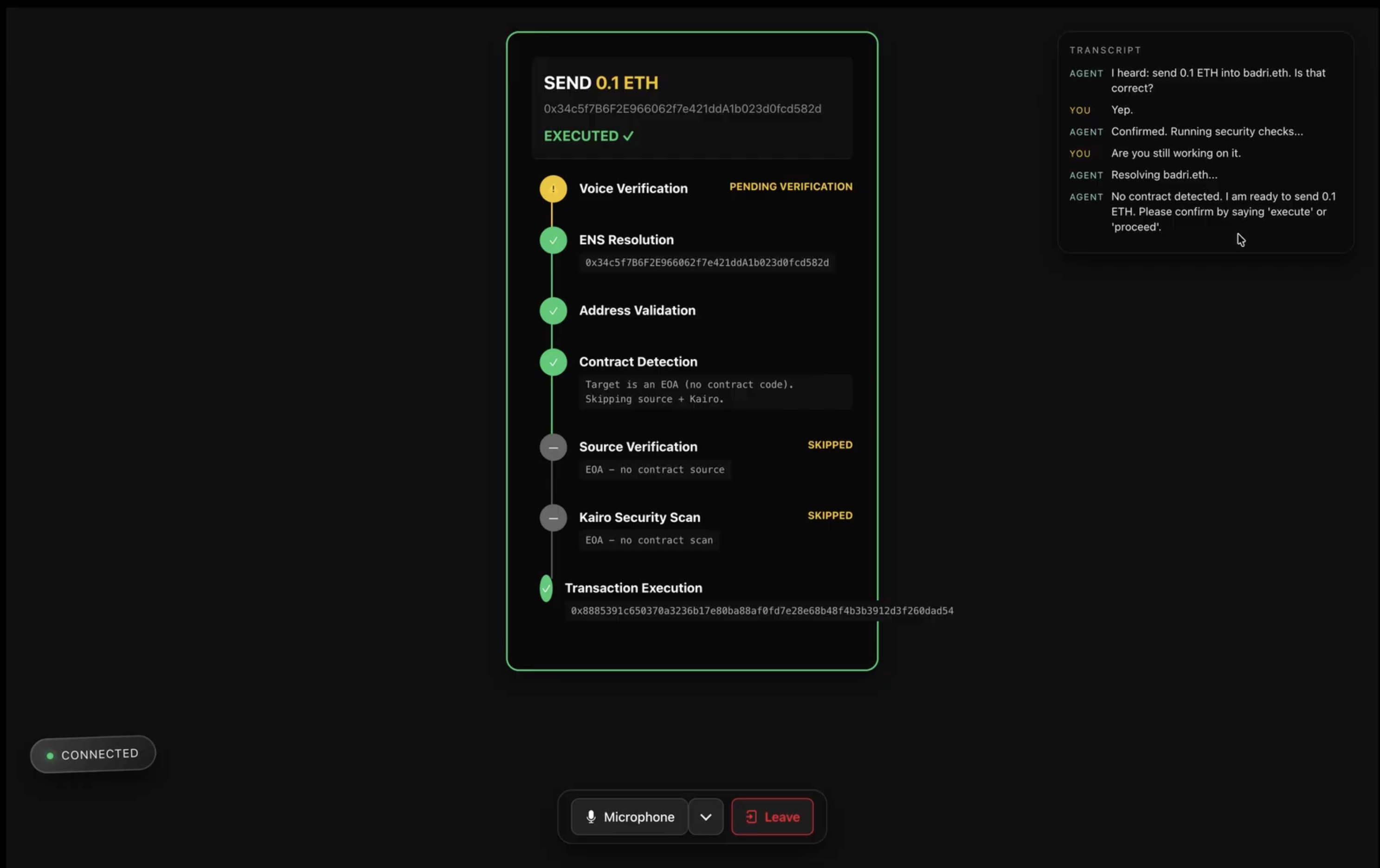 Pyra Fiduciary AI Voice Agent Demo